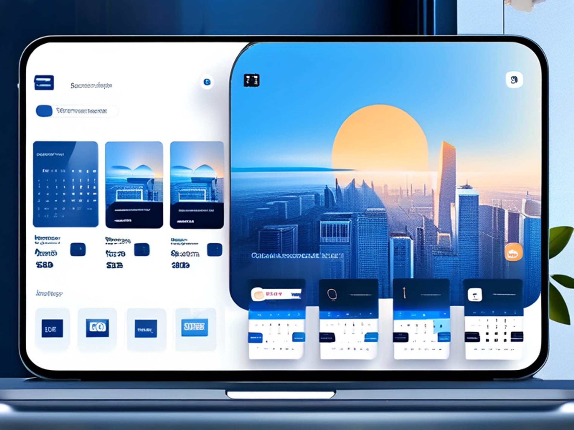 AI Image Prompt: Modern digital interface of a social media scheduler. It focuses on a single, clean workflow dashboard. The user can drag and drop three post drafts onto a visual weekly calendar. UI is minimal, friendly, blue and white color scheme. --ar 16:9 --style raw --v 6