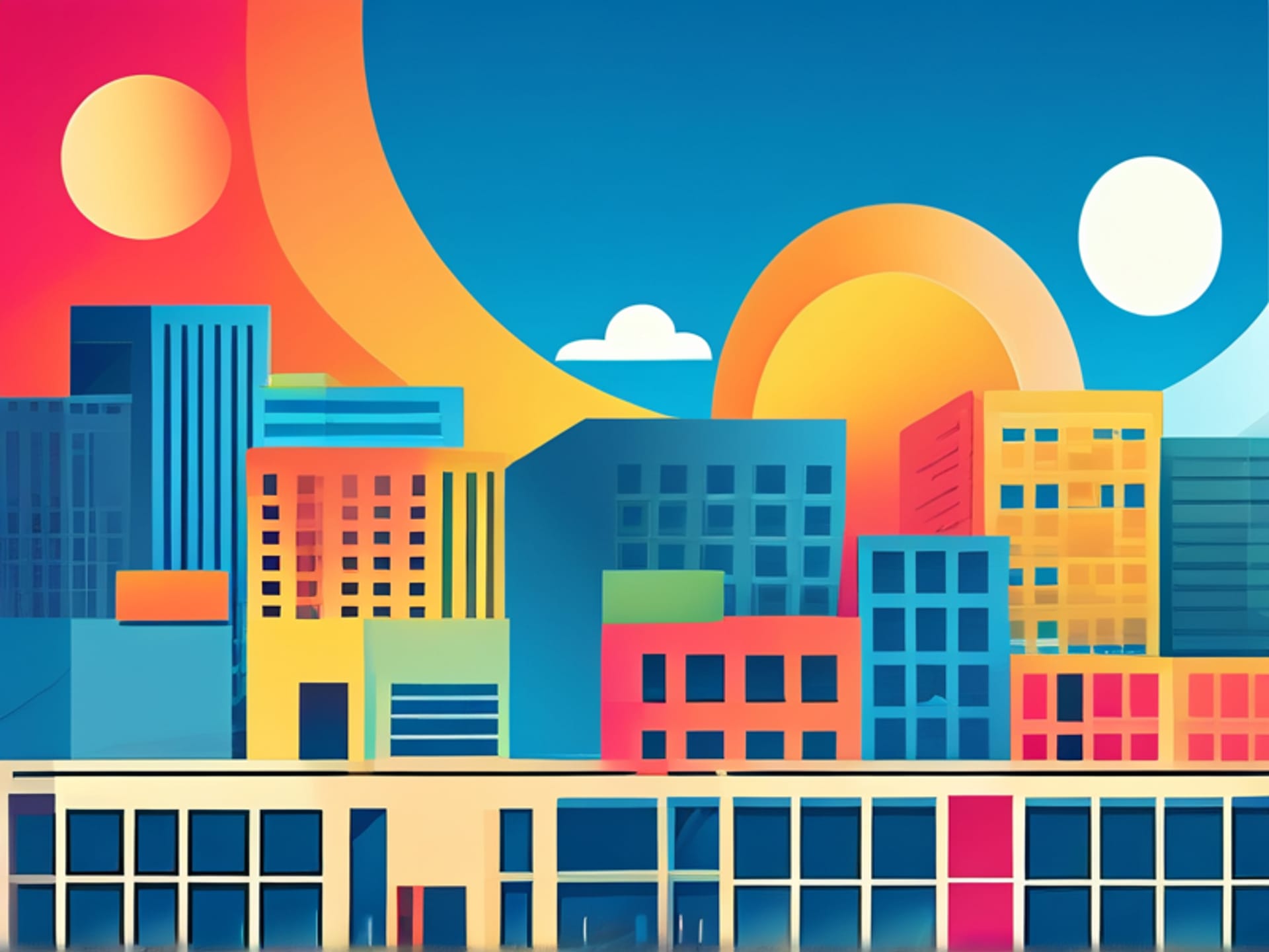 Collage of logos from popular social media certification programs like Hootsuite, Facebook Blueprint, and Google Digital Garage, vibrant colors, flat design