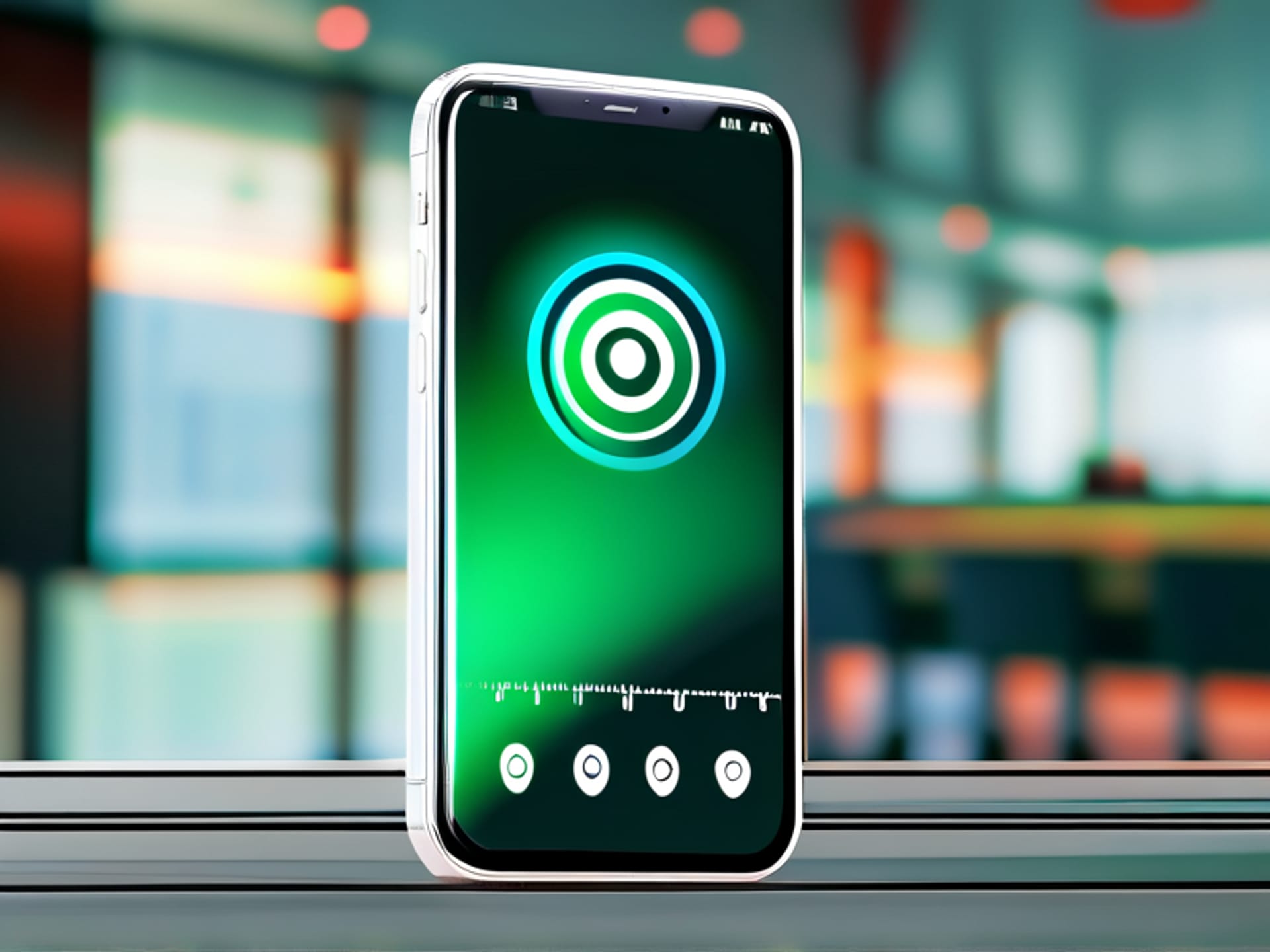 A smartphone screen showing a clean, simple app interface for smart home lighting. It displays a schedule for 